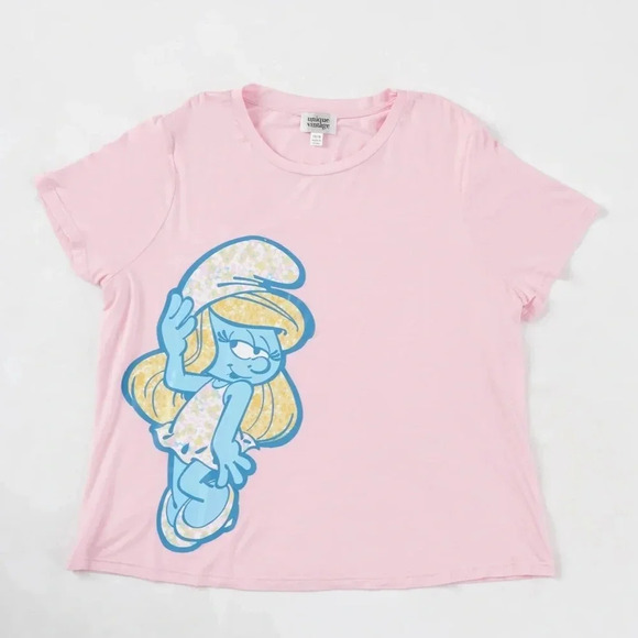 NWT Smurfs X Unique Vintage Shirt - Picture 1 of 3